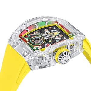 44 giáng sinh pha lê tonneau Đồng hồ cơ khí RM phong cách Gala phiên bản 3D Bộ Xương đầy màu sắc nghệ thuật 38H dự trữ năng lượng Nhượng Quyền Thương mại toàn cầu - Product Image 3