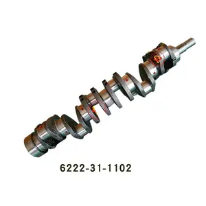 Vilebrequin de moteur de machines 6222-31-1102 6222-31-1101 6222-31-1100 pour moteur d'excavateur PC300-6 S6D108