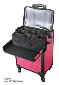 <span class=keywords><strong>Valise</strong></span> de Maquillage à Roulettes Grande Capacité Style Tendance pour Cosmétiques, Ongles, Tatouages et Manucure, avec Diamants - Product Image 3