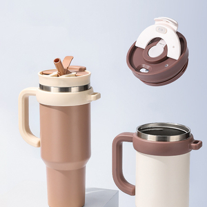 Gobelet isotherme de voyage en acier inoxydable à double paroi sous vide de 1200 ml avec grande poignée, personnalisable avec logo, vente en gros - Product Image 3