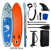 Planche de paddle gonflable double couche à aileron unique, 12 pieds, polyvalente, avec tous les accessoires, modèle 2026