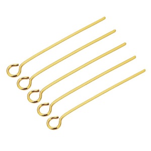 Ago auricolare a 9 punte, in acciaio inossidabile placcato <span class=keywords><strong>oro</strong></span> sottovuoto, accessorio ornamentale, ago per infilare perline fai da te, all'ingrosso - Product Image 5