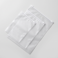 Sacs à fermeture éclair en PE recyclé PCR certifiés GRS, givrés, pour vêtements, avec logo personnalisé imprimé, emballages écologiques à fermeture éclair