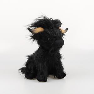 Hot Selling Soft Langhaarige Hochland kuh Kuscheltiere Plüschtiere Simuliertes schottisches Hochland kuh Tier Geschenk für Kinder - Product Image 2