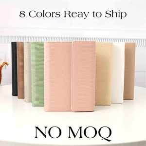 Etsy Ngân Sách chất kết dính A6 thằn lằn kết cấu PU da 6 Vàng Vòng Dây Kéo Túi với dây chuyền kim loại Loose-Leaf Fly Leaf máy tính xách tay - Product Image 2