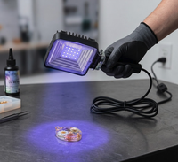 Lampe de polymérisation UV portable à LED, projecteur filaire pour artisanat, bricolage, fabrication de bijoux, outil d'atelier et de studio
