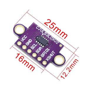 Module de capteur de distance laser VL53L0X Time-of-Flight (ToF) 940nm GY-VL53L0XV2, module de mesure de distance laser I2C IIC 3.3V/5V et <span class=keywords><strong>VL53L1X</strong></span> - Product Image 3