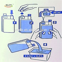 Bouteille de dosage à double col en plastique HDPE personnalisée de 150 ml, 1000 ml, 1 litre