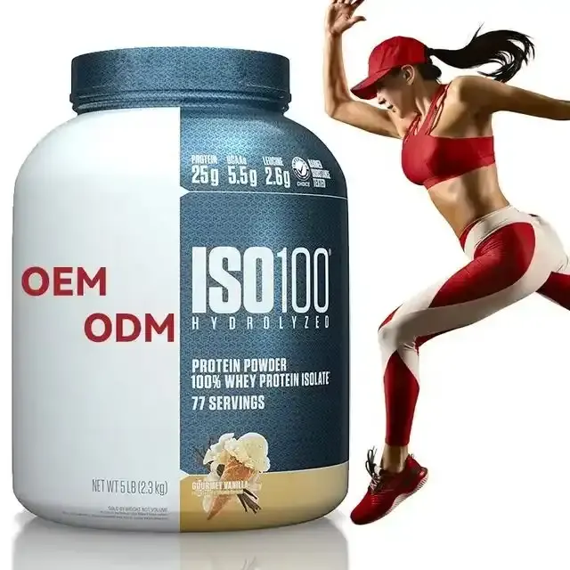 OEM/ODM halal whey protein powder fast increase muscle exercise fitness exercise weight gain whey protein powder isolate ISO100