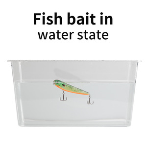 Leurre de jigging pour bar, yeux 3D, écailles simulées, hameçons barbelés, appât dur pour la pêche en mer et au fond - Product Image 5