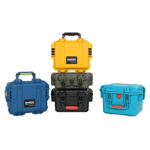 Waterproof Shockproof trolley Hard Plastic Equipment Tool Case with wheels Plastic Case with Customized Foam