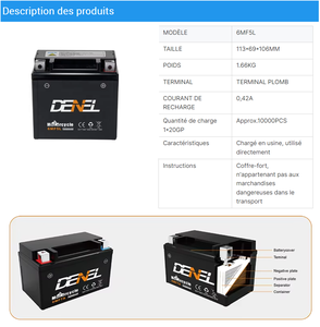 Batterie de moto AMG LTX5L <span class=keywords><strong>YtX5</strong></span> 12v5Ah HIGH CCA80 pour Honda/YAMAHA, garantie 1 an, fabrication OEM - Product Image 4