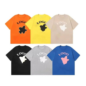 Commercio all'ingrosso Unisex di buona qualità della fabbrica Direcet dei pesi massimi 100% cotone sbuffo personalizzato Logo Casual bianco <span class=keywords><strong>M</strong></span> t-shirt <span class=keywords><strong>L</strong></span> XL - Product Image 1