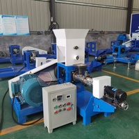 Machine automatique de fabrication de granulés d'aliments flottants pour poissons, modèle 90, 500 kg/h, extrudeuse d'aliments aquatiques pour ferme de tilapias au Nigeria