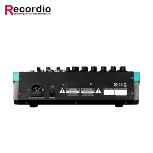 GAX-PA6 6 Canal Audio Interface Sound Board Mixing Console 16-Bit DSP DJ Mixer Áudio Reverb Efeito + 48V Phantom Studio Áudio M