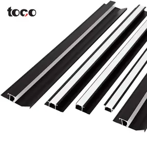 biegen led licht clip Suppliers-Toco Super Slim Surface Mounted LED Aluminum Profile With LED Strip Light 10W Housing Linear Light montage clip für led streifen