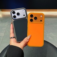 Coque de téléphone antichoc transparente couleur bonbon pour iPhone 17 Pro Max 16 15 14 13 Pro Max, coque de protection souple en silicone effet gelée