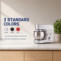 Batteur sur socle compact 3L 700W avec tête inclinable et fouet en acier inoxydable SS304 pour la pâtisserie familiale