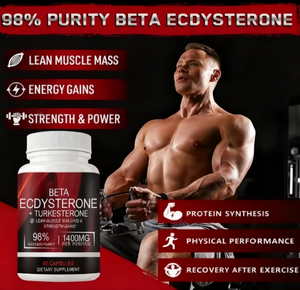 Özel Marka 1400mg %98 Beta Ekdisteron ve %20 Turkesteron Kas Kütlesi Gücü ve Protein Sentiz için 60 Kapsül - Product Image 3
