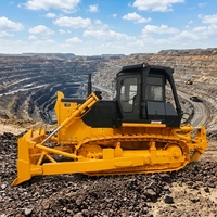 Machine d'ingénierie à forte traction, équipement chenillé à lame inclinable droite de 6,4 m³, modèle SD22-3, avec cabine scellée et amortisseurs