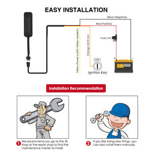 함대 관리 MV208 원격 엔진 차단 2G Gsm SMS 오토바이 자동차 추적 장치 오토바이 용 미니 GPS 추적기 - Product Image 3
