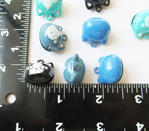 <span class=keywords><strong>Cartoon</strong></span> Style Cat <span class=keywords><strong>Jingle</strong></span> <span class=keywords><strong>Bells</strong></span> 19mm Bronze Animal End Charm - Product Image 6