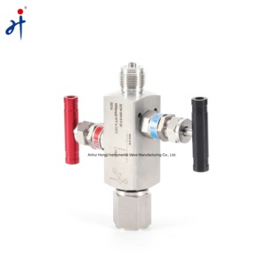 HongjiメーカーSwagelockタイプSS3162ウェイマニホールド圧力計1/4 "NPTバルブマニホールド用 - Product Image 4