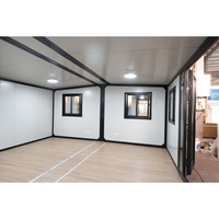 Maison conteneur pliable de 20 pieds, abordable, préfabriquée et modulaire pour une habitation temporaire
