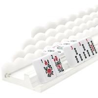Supports à Mahjong festonnés personnalisés et poussoirs de tuiles robustes pour club familial
