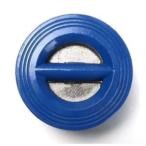 Válvula de Retención Tipo Mariposa de Doble Solapa DH77X-16Q para Bomba de Agua QT450-10/WCB/Acero Inoxidable con Sellado de Goma EPDM, Tamaño de Puerto de 2 Pulgadas - Product Image 3