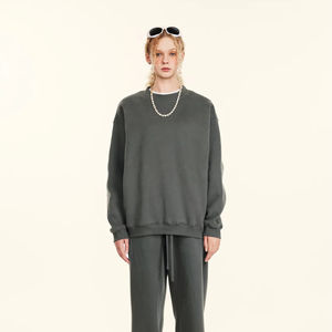 W2407 Sudaderas Personalizadas Unisex de Invierno, Cuello Redondo, Forro Polar Sólido, Talla Grande, Poliéster/Algodón, Antiarrugas, Secado Rápido, 350g, Sin Forro - Product Image 4