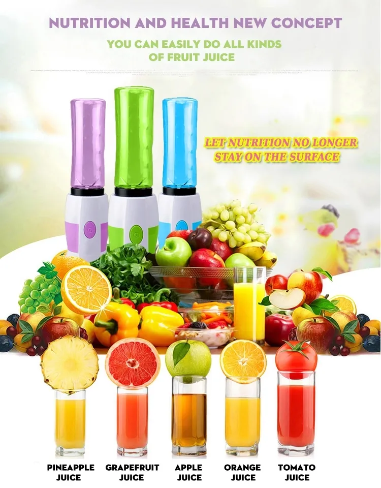 Tragbare Reise Mini Juice Blender Mixer Cup Sport Milch Shake Blender Juice Blender Mixer CupJuice Blender Mixer Flasche