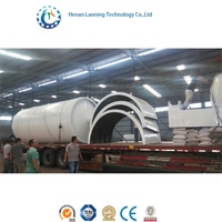 Lanning yeni tasarım atık lastik geri dönüşüm yağ piroliz makinesi