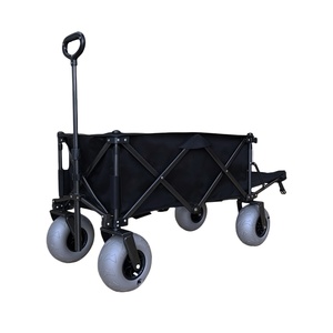 Open Rear Wall Foldable Extendable <strong>Camping</strong> Cart | All-Terrain Large Capacity <strong>Trolley</strong> <strong>for</strong> Outdoor Picnic Beach Garden <strong>Camping</strong> - Product Image 5