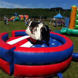 Taureau mécanique gonflable personnalisé pour fêtes en plein air, jeu de combat certifié CE, garantie 3 ans, idéal pour les carnavals scolaires et les événements pour enfants - Product Image 4
