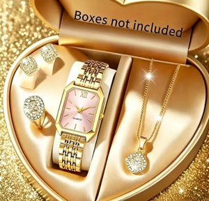 Nuevo Reloj de Cuarzo para Mujer, Diseño Cuadrado, Correa de Acero Inoxidable Personalizada, Estilo Lujoso, Regalo Perfecto para Dama - Product Image 4