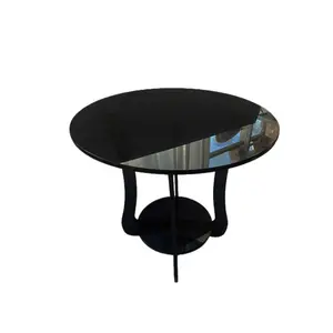 Transparent Acrylic Coffle Table 6 Inch Narrow Light Console Wheels Bar