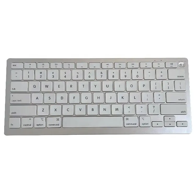 2.4g hz Rechargeable For Appl All in One USB Receiver Wireless Bluetooth Keyboards Mini Keyboard Tablet White Computer keyboard