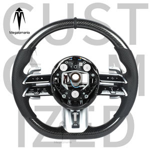 Volante in Fibra di Carbonio Compatibile con <span class=keywords><strong>Mercedes</strong></span> Benz W205 W222 W213 A45 C63 W213 E320 E260 E400 E200 E300 E350 E43 E63 W204 W223 - Product Image 1