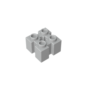 [Gobricks] GDS-90179 оптовая продажа, детали для строительных блоков, Специальный кирпич 2X2 с канавками и отверстием для оси, 90258 39683 373147 - Product Image 1