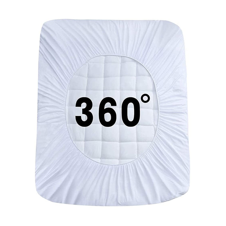 3 inches thick cotton fiber bed protection hotel fluffy quilted mattress topper cover