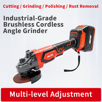 Meuleuse d'angle sans fil 21V 100mm, moteur sans balais 10000 tr/min, interrupteur coulissant, disque de meulage robuste 3.0/4.0Ah