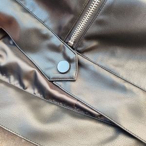 Blouson de moto en cuir de course coupe-vent écologique sur mesure avec motif de lettres, logo vintage, service OEM pour hommes - Product Image 3