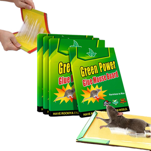 Trampa de pegamento para ratones con aroma a cacahuete, tablero adhesivo de cartón sólido de alta calidad para el control de plagas de ratones y ratas. - Product Image 1