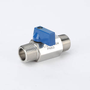 บอลวาล์วสแตนเลส 304 เกลียวภายนอก-ภายในคู่ ขนาดเล็ก 1-4 จุด ควบคุมด้วยมือ สำหรับสื่อแก๊ส - Product Image 2