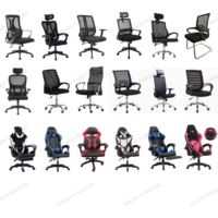 Chaise de bureau commerciale moderne à hauteur réglable, fournie directement par l'usine, avec cadre en acier robuste et dossier en maille respirante