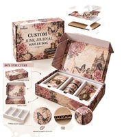 Boîte d'expédition personnalisée en carton ondulé brillant recyclable avec fermeture magnétique, doublure en mousse, finition UV sélective, conception OEM sur mesure pour cadeaux et artisanat