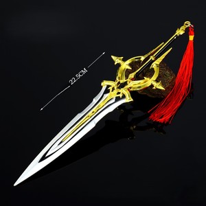 Inspirée Arena Valor (AoV) Silver Lament Kai Sword Replica Full Metal Tactical Longsword Battle-Ready Display Gravé Carving - Product Image 2