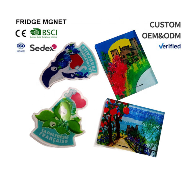 Custom Printed Shape Fridge Magnet Refrigerator Cartoon Souvenirs Acrylic Fridge Refrigerator Magnet  Anime Fridge Magnet