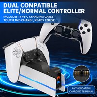 Station de charge stable pour deux manettes PS5 avec protection contre les surcharges et affichage LED pour manettes PS5 et PS5 Edge